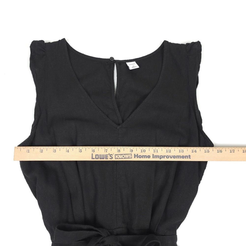 Old Navy Linen Minimal Boho Belted Flutter Sleeve… - image 3